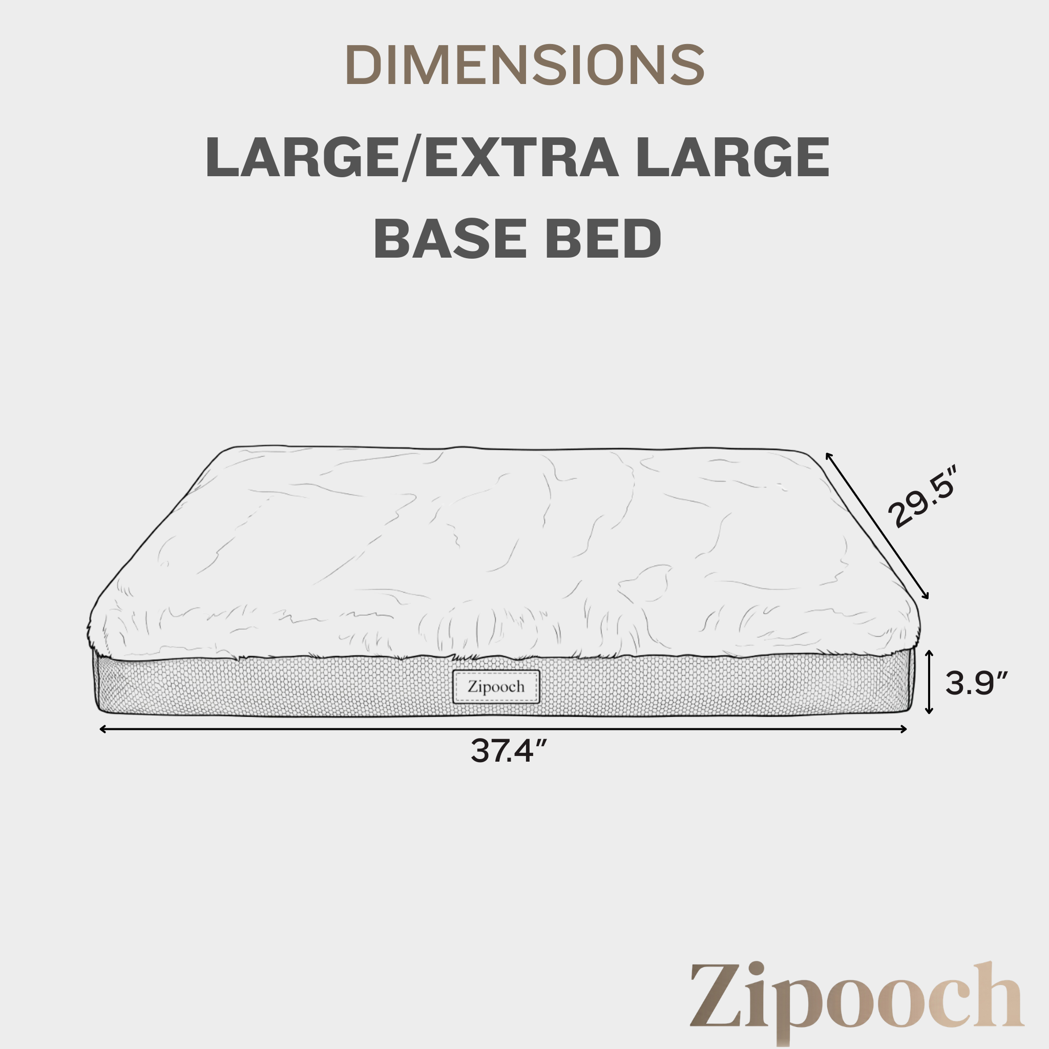 Light Grey Base Bed