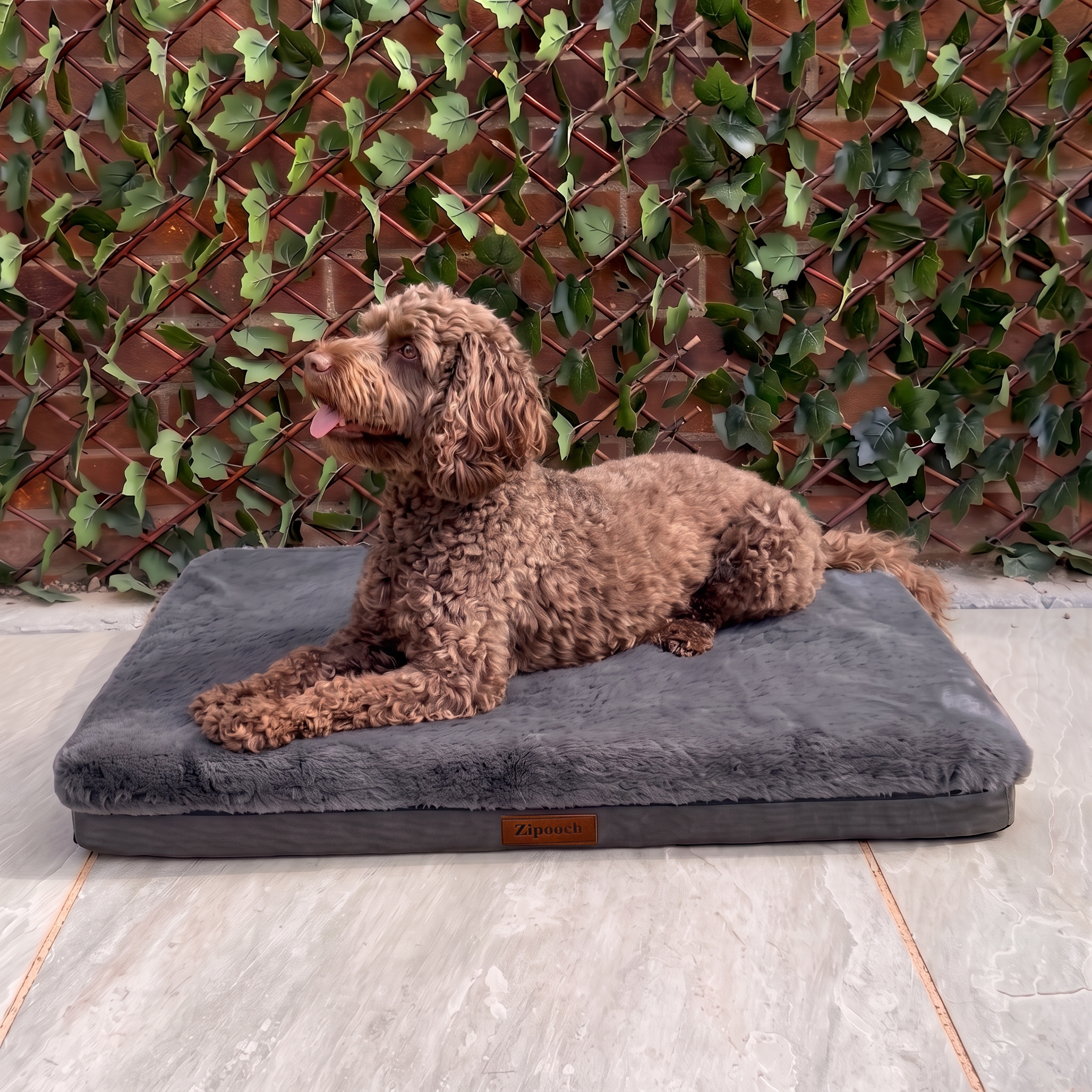 Dark Grey Base Bed